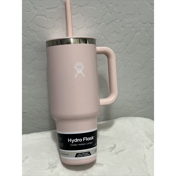 Hydro Flask 40oz All Around Travel Tumbler Trillium Light Pink Flex